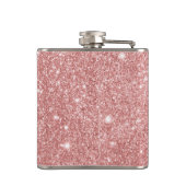 Speciaal gepersonaliseerd Elegant Chic Faux Glitte Heupfles (Achterkant)
