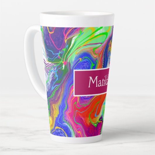 Speciaal gepersonaliseerd elektrisch schoeisel latte mok (Linkerhoek)