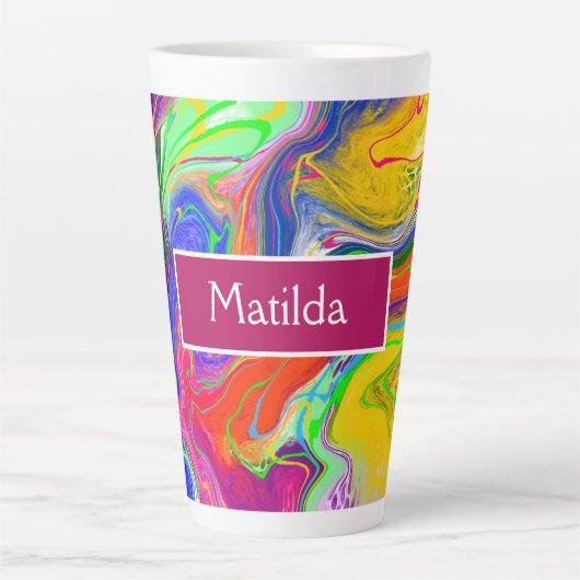 Speciaal gepersonaliseerd elektrisch schoeisel latte mok (Voorkant)