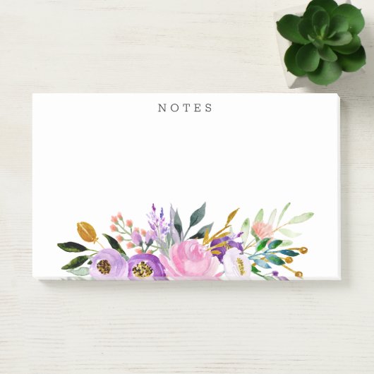 Speciaal gepersonaliseerd floral Bouquet Post-it® Notes (Kantoor)