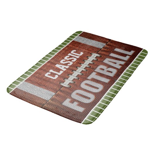 Speciaal gepersonaliseerd Football Bath Mat (Gekanteld)