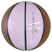 Speciaal gepersonaliseerd gierspastel basketbal (Verticaal)