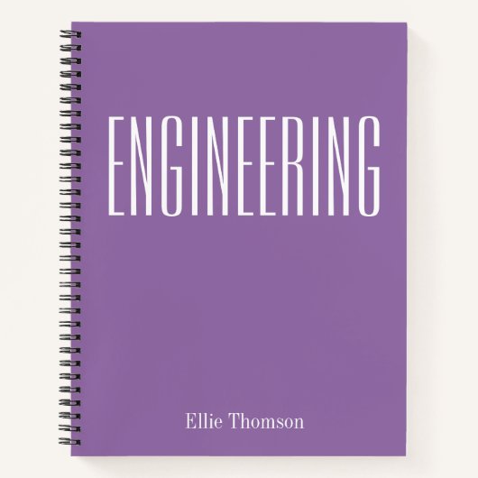 Speciaal gepersonaliseerd grafisch papier, Paars Notitieboek (Voorkant)