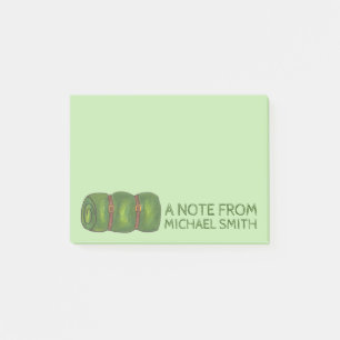 Speciaal gepersonaliseerd Groen Sleeping Bag Roll Post-it® Notes