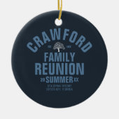 Speciaal gepersonaliseerd keramisch versieringsmid ornament (Voorkant)