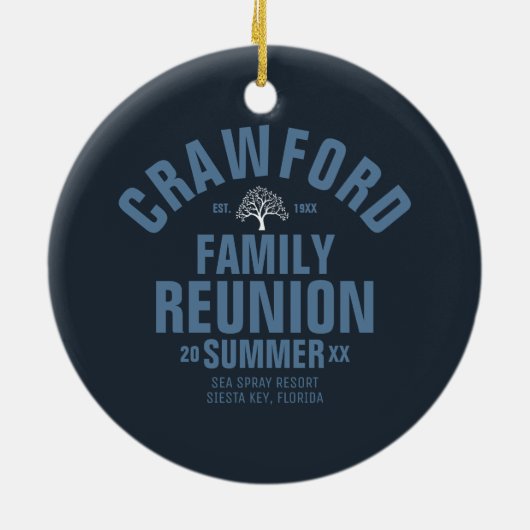 Speciaal gepersonaliseerd keramisch versieringsmid ornament (Achterkant)