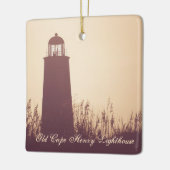 Speciaal gepersonaliseerd kerstfeest van de vuurto keramisch ornament (Links)