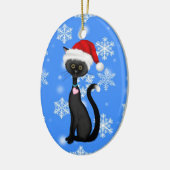 Speciaal gepersonaliseerd kerstkerstkerstfeest in  keramisch ornament (Links)