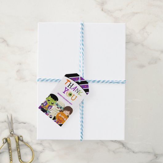 Speciaal gepersonaliseerd Kind kostume Party Hallo Cadeaulabel (Met Touw)