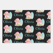 Speciaal gepersonaliseerd koskoepel bedrukt kerstf inpakpapier vel (Voorkant 2)