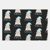 Speciaal gepersonaliseerd koskoepel bedrukt kerstf inpakpapier vel (Voorkant)