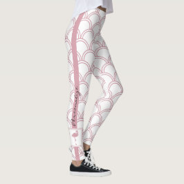 Speciaal gepersonaliseerd kunstdeco Wave Patten Pi Leggings