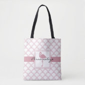 Speciaal gepersonaliseerd kunstdeco Wave Patten Pi Tote Bag (Voorkant)