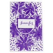 Speciaal gepersonaliseerd medium-Floral design Paa Medium Cadeauzakje (Voorkant)