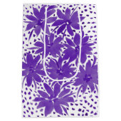 Speciaal gepersonaliseerd medium-Floral design Paa Medium Cadeauzakje (Achterkant)