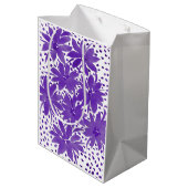 Speciaal gepersonaliseerd medium-Floral design Paa Medium Cadeauzakje (Achterkant Gekanteld)