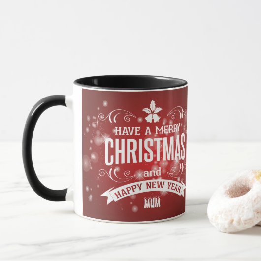 Speciaal gepersonaliseerd met de kerstfoto van Wis Mok (Met donut)