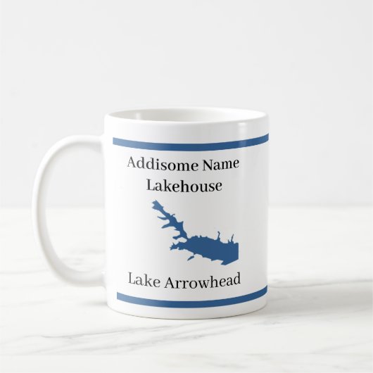 Speciaal gepersonaliseerd met de naam Lake Arrowia Koffiemok (Links)