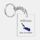 Speciaal gepersonaliseerd met de naam Lake Arrowia Sleutelhanger (Voorkant Links)