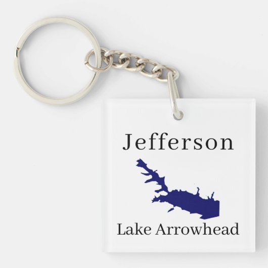 Speciaal gepersonaliseerd met de naam Lake Arrowia Sleutelhanger (Voorkant)