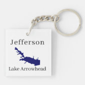 Speciaal gepersonaliseerd met de naam Lake Arrowia Sleutelhanger (Achterkant)