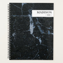 Speciaal gepersonaliseerd Modern Black Marble Mini
