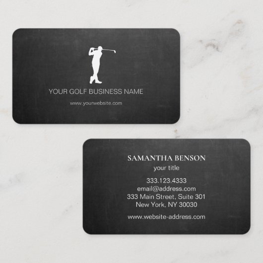 Speciaal gepersonaliseerd modern Blackboard Profes Visitekaartje (Voorkant / Achterkant)