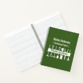 Speciaal gepersonaliseerd modern bos-groene master notitieboek (Binnen)