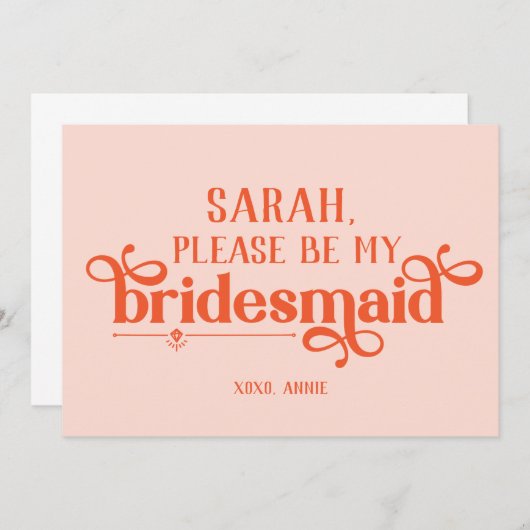 Speciaal gepersonaliseerd modern briefvormig voors (Voorkant / Achterkant)