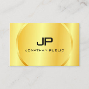 Speciaal gepersonaliseerd modern Gold Kijk Monogra Visitekaartje