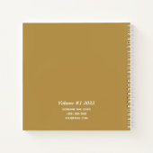 Speciaal gepersonaliseerd modern Jouw naam zakboek Notitieboek (Achterkant)