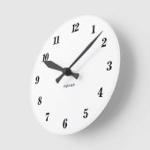 Speciaal gepersonaliseerd, modern, minimalistisch  ronde klok (Hoek)