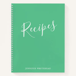Speciaal gepersonaliseerd modern Recipe Journal Gr Notitieboek