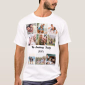 Speciaal gepersonaliseerd modern stijlvol gezin 9  t-shirt (Voorkant)