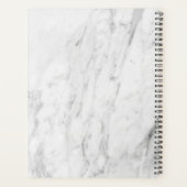 Speciaal gepersonaliseerd Modern White Marble Mini Planner (Achterkant)
