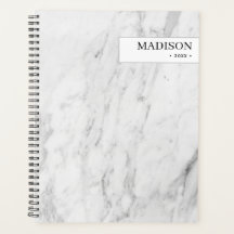 Speciaal gepersonaliseerd Modern White Marble Mini
