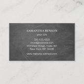 Speciaal gepersonaliseerd modern zwart Golf Busine Visitekaartje (Achterkant)