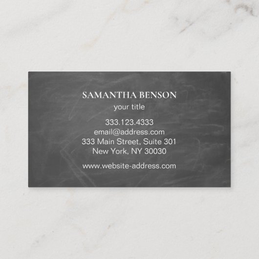 Speciaal gepersonaliseerd modern zwart Golf Busine Visitekaartje (Achterkant)