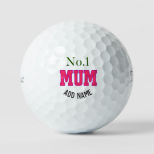 Speciaal gepersonaliseerd nr.1 Mum Titleist Pro V1 Golfballen