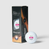 Speciaal gepersonaliseerd nr.1 Mum Titleist Pro V1 Golfballen (Verpakking)