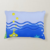 Speciaal gepersonaliseerd onder het zeestrand van accent kussen (Achterkant)