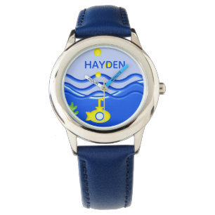 Speciaal gepersonaliseerd onder het zeestrand van  horloge