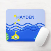 Speciaal gepersonaliseerd onder het zeestrand van  muismat (Met muis)