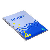 Speciaal gepersonaliseerd onder het zeestrand van notitieboek (Rechterzijde)