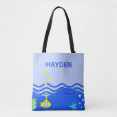 Speciaal gepersonaliseerd onder het zeestrand van tote bag (Voorkant)