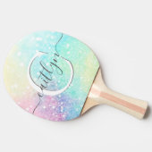 Speciaal gepersonaliseerd pastel-bokeh-patroon tafeltennisbatje (Zijkant)