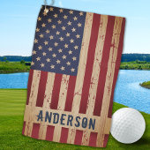 Speciaal gepersonaliseerd patriottisch Amerikaans  Golfhanddoek