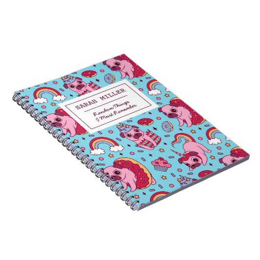 Speciaal gepersonaliseerd portierpatroon notitieboek (Rechterzijde)