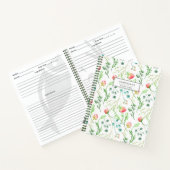 Speciaal gepersonaliseerd recept van fijne bloei notitieboek (Binnen)
