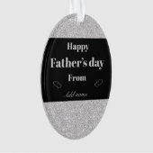 Speciaal gepersonaliseerd siercadeau voor vaders d ornament (voorkant)